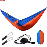 Outdoor Portable Camping Parachute Sleeping Double Hammock Garden Swing Hamac Hanging Chair Flyknit Hamaca Rede Amaca DC12