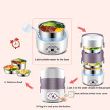 Zk30 Multifunction Electric Rice Cooker Smart Appointment 3 Layers Stainless Steel Heating Cook Lunch Box Container Steamer 220V