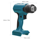 Cordless Hot Air Machine Lithium Rechargeable Heating Equipment Temperatures Power Tool with 4Nozzles 18V Lithium Battery