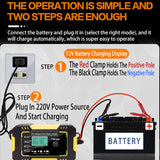 Car Battery Charger Digital LCD Display Full Automatic 12v Car Battery Charger Power Puls Repair Chargers Wet Dry Lead Acid