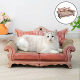 2 in 1 Cat Scratcher Cardboard Cat Scratch Pad with Premium Scratch Textures Design Cat Scratching Sofa Sleeping