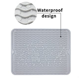 Square Pet Mat For Pet Food Pad Dog Cat Feeding Mat Simple Solid Color Pet Placemat  Pet Bowl Pad Silicone non-slip Placemat