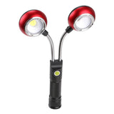 Outdoor Camping Tent Lamp Flashlight 2 COB LED Work Light Magnetic Light Flashlight USB Cable Foldable Flashlight USB Charging