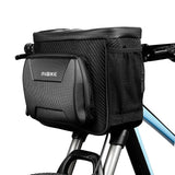 Insulated Bike Handlebar Bag Waterproof Touch Screen Front Bicycle Basket Reflective Cycling Handlebar Bag Road Bike Cooler Bag
