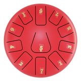 8 Inch 11 Tones Steel Tongue Drum with 1 Pair Mallets Storage Drum Bag Percussion Musical Instruments Hand Pan Drum