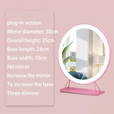Desktop Bluetooth three color LED light cosmetic mirror Special cosmetic mirror with light Multifunctional desk lamp mirror