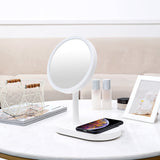 Multifunctional Makeup Mirror Table Lamp Night Light Adjustable Brightness Fill Light Mirror Wireless Charging Desktop Mirror