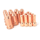 1.5mm 10pcs Electrode and 10pcs Nozzles for PT100 Plasma Cutting Machine Replacement Accessory for Plasma Cutter