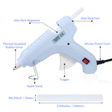 40W Hot Melt Glue Gun 10pcs Glue Sticks High Temperature Anti-drip Melting Quick Home Repair Arts Crafts DIY Sealing