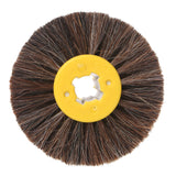Deburring Horsehair Round Brush Head Polishing Grinding Buffing Wheel Woodworks