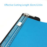 Portable A4 Sliding Paper Cutter 12.6 Inch Cut Length Paper Trimmer Scrapbooking Tool Cutting Mat Machine for Office Supplies