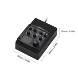 Cherub GT-4 G-Tone 3-Band EQ Equalizer Acoustic Guitar Preamp Piezo Pickup LED Tuner and volume (VOL) control
