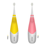 Seago SG-902 Green/Yellow child baby sonic electric toothbrush intelligent vibration with LED light and smart reminder for baby