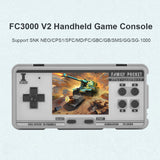 FC3000 V2 Classic Handheld Video Game Console 16G Built in 5000 Games 10 Simulator Portable AV Output Support NTSC Format