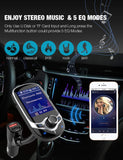 JINSERTA 2021 Car MP3 Music Player Bluetooth 5.0 Receiver FM transmitter USB QC3.0 Charger U disk / TF Card AUX lossless Music