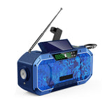 Protable Solar Hand Crank Radio Flashlight BT FM/AM Radio IPX5 Emergency Flashlight Bluetooth Speaker Dynamo 5000mAh Power Bank