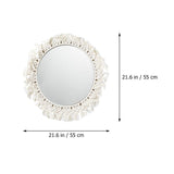 1pc Cotton Rope Woven Mirror Hand-Woven Tapestry Makeup Mirror (Random Style)