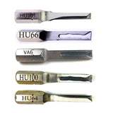 Professional Car Key Locksmith Tools  5pcs Power Key Combination Stainless Steel HU101 HU64 HU100 HON66  TOY43 Strong Key Tools