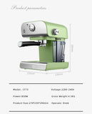 220V 1.5L 850W 58mm Filter 20bar Pump Bean To Cup Espresso Coffee Machine Coffee Maker With Grinder For Home And Office