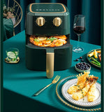 220V 5L Electric Air Fryer Automatic Oil-free Household Electric Food Fryer French Fries Frying Pot Multi Fryer