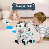 Smart Robot Dog Infrared Remote Control Programmable Touch-sense Music Song Kids Toy Intelligent Robot Dog kids Electronic Pet