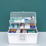 Multi-layer Plastic Box Portable First Aid Medicine Case Emergency Storage Box Medicine Storage Container for Home