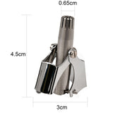 1Pcs Stainless Steel Manual Nose Mechanical Hair Trimmer No Battery Required Nose Hair Trimmer
