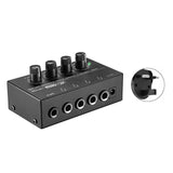 HA400 4 Channels Mini Stereo Headphone Amplifier with Power Adapter US/UK/EU/AU