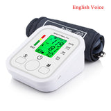 Automatic Digital Blood Pressure Monitor Upper Arm LCD Blood Pressure Monitors with English voice Home BP Heart Rate Pulse Meter