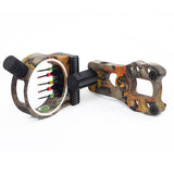 Five-Needle Sighting  Bow And Arrow Archery Accessories Fiber Sight Compound Recurve Bow With Light Adjustable For Shooting