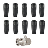 1 Pcs Bnc Male Plug Right Angle Crimp &amp; 10Pcs Radio Clip Rugged Belt Clip For Motorola Two Way Radio Walkie Talkie
