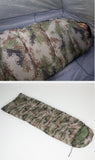 Pongee Camping Sleeping Bag Solid 4 Season Warm Cold Envelope Backpacking Sleeping Bags For Outdoor Traveling Hiking Thicken