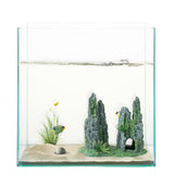 FEDOUR Aquarium Decorative Rocks Large View Stone Cave Ornament Landscape Aquarium Artificial Mountain Fish Tank Decoration