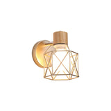 Industrial Led Metal Wall Light Decorate Home Bedroom Kitchen Restaurant Wooden Wall Sconce Indoor Lamps Lighting Fixture Gold