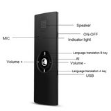 Real Time Intelligent Two-Way Instant Voice Translator simultaneo 40 Language Travel Business Speech Smart Translation