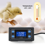 Digital Temperature Humidity Controller Temperature Humidity Meter Intelligent Thermostat Humidistat Thermometer Hygrometer