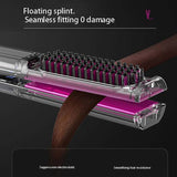 Curling Wand Negative Ion Hair Straightening Comb Hair Curler Tourmaline Ceramic Hair Curling Hair Tools,EU Plug