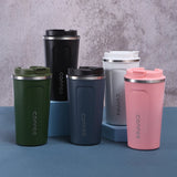 510ml Thermos Flask Coffee Mug Dobble Thickened Big Car Thermos Mug Travel Thermo Cup Thermosmug For Gifts Vacuum Flask