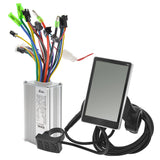 Al Alloy E Scooter Motor Controller Intelligent Brushless Motor Controller + Electric Scooter LCD Instrument Display Replacement