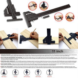 High Accuracy Durable Multifunction Practical Multi Gauge Carpentry Vernier Caliper Measuring Tool Woodworking Ruler Home