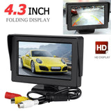 4.3" TFT LCD Car Monitor Car Display Monitor Waterproof Night Vision Reversing Backup For Reverse Rear View Camera DVD VCD