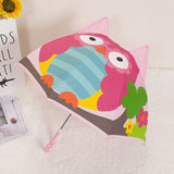 Cute Cartoon Kids Umbrella Animation Creative Long-Handled 3D Ear Modeling Children's Umbrella For Boys Girls 8K Sunshade
