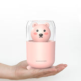 Cute Bear Humidificador Portable Air Humidifier Night Light USB Humidifier USB Colorful Humidifier Desktop Humidifier Purifier