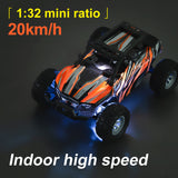 S801 S802 Rc Car 1/32 2.4g Mini High-speed Remote Control Car Kids Gift For Boys Built-in Dual Led Lights Car Shell Luminous Toy