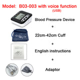 ZD Household Portable Sphygmomanometer ; Voice broadcast LCD Digital ;Arm Band Type Blood Pressure Monitor