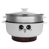 26cm 3.6L Electric Cooker Mini Hot Pot Boiler Multifunction Steamer Pot Dormitory Skillet Cookware Kitchen Cooking Appliance