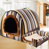 New Warm Dog House Comfortable Print Stars Kennel Mat For Pet Puppy Foldable Cat Sleeping Bed high quality pet products
