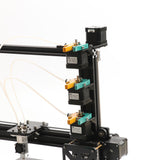 New Upgrade Ei3 Tricolor DIY 3d Printer Kit, 3 In 1 Out Extruder ,Large Printing Size 200*280*200mm,Two Rolls of Free PLA