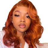 Synthetic Fiber Wig Ladies Long Curly Hair Mechanism Rose Mesh Synthetic Fiber Head Cover Ginger Wig