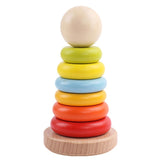 6In Montessori Block Plugging Toy Matching Toy Disassembled Block Interactive Education Gift for Toddler Baby Learning 69HE